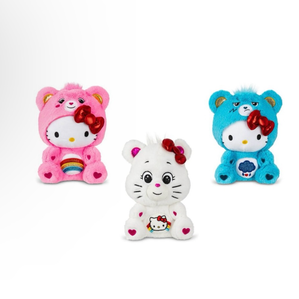Hello Kitty Care Bear Collab Plush Toy Set